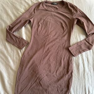 Brown mini dress